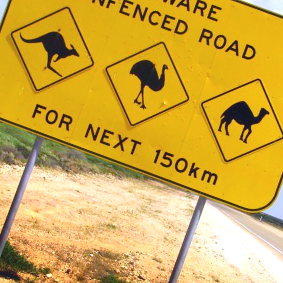 road sign angled The Red Boot Quilt Co.